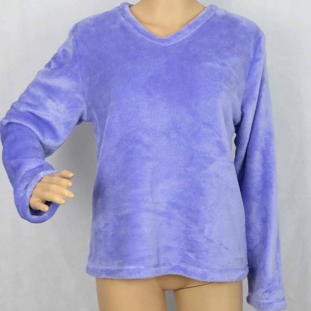 Fluffy Soft Sweater PullOver Purple Noire Warm